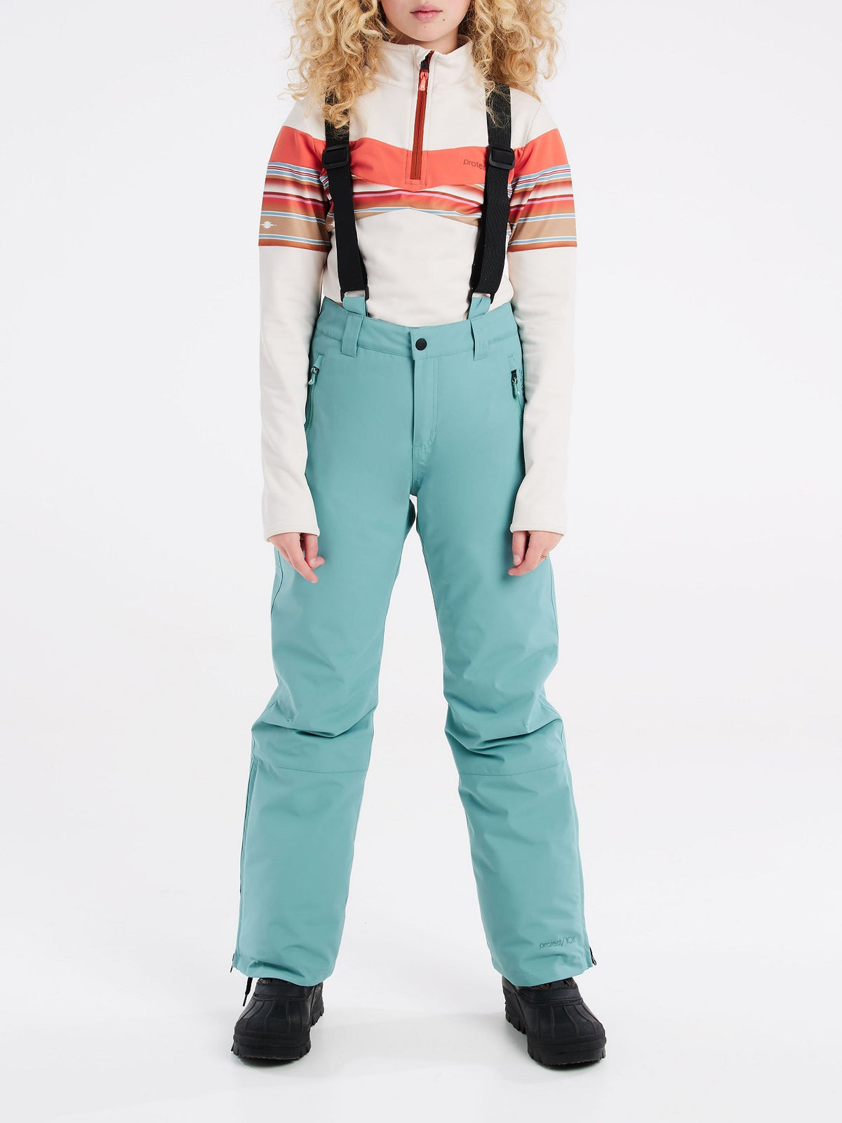 Protest Sunny Jr Pants Crocodile Green