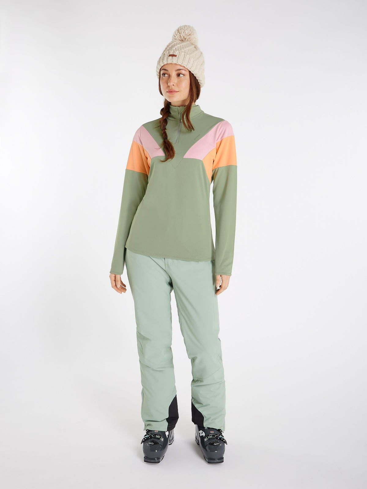 Protest Yingsa 1/4 Zip Top Skivvy Juniper