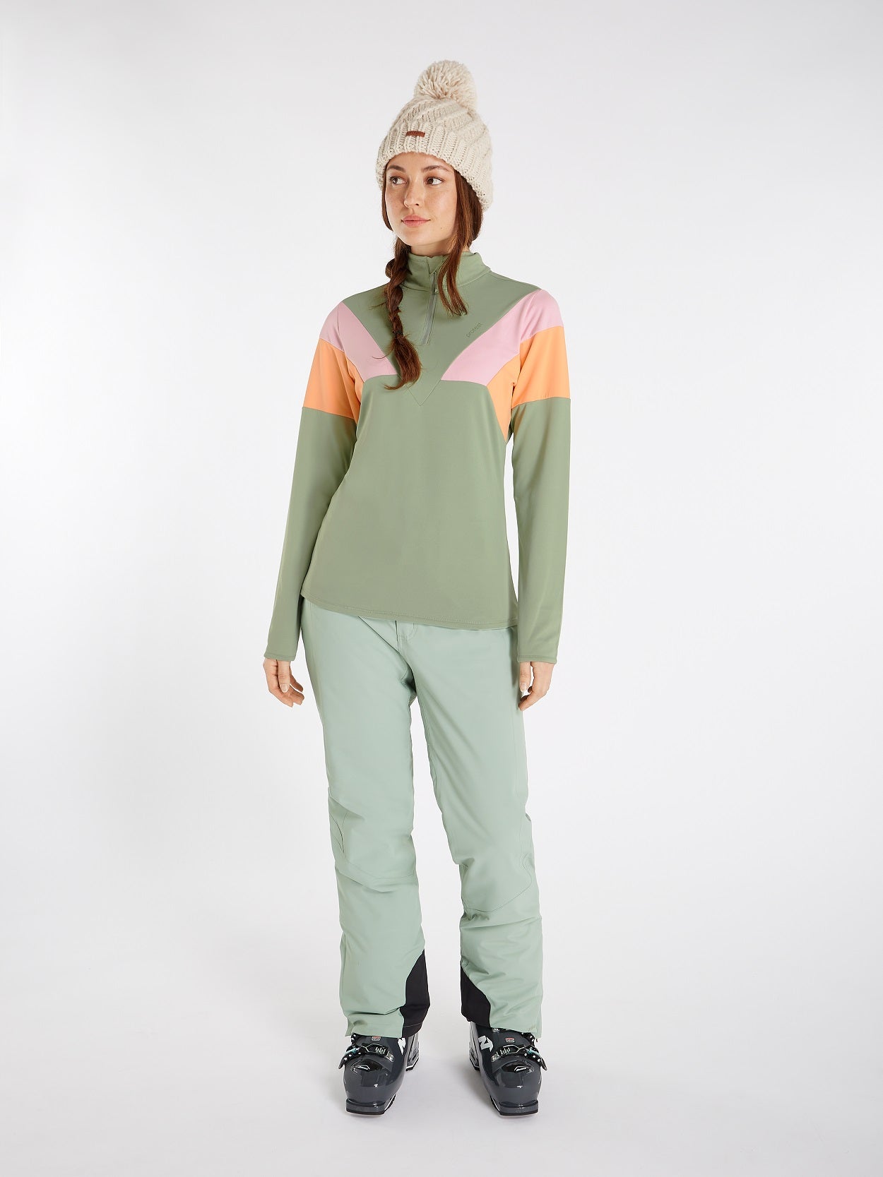 Protest Yingsa 1/4 Zip Top Skivvy Juniper