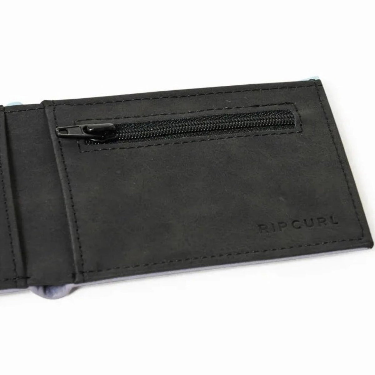 Ripcurl Combo PU Slim Wallet Black Grey Aqua