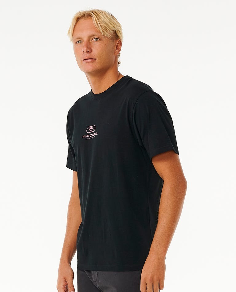 Ripcurl Pill Icon Short Sleeve Tee Black/Purple