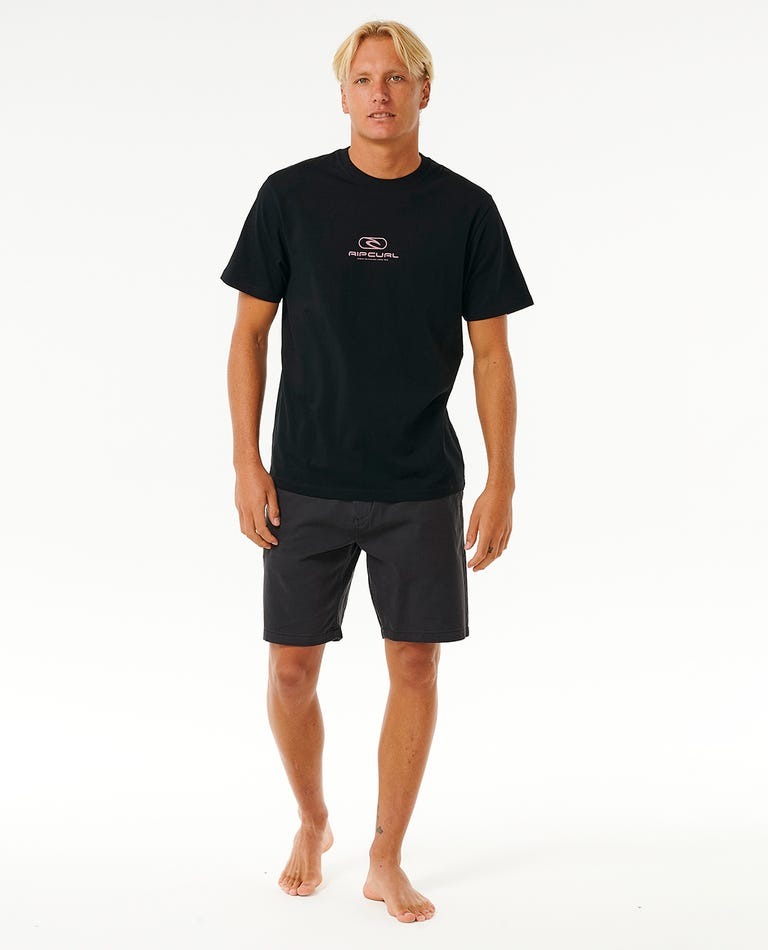 Ripcurl Pill Icon Short Sleeve Tee Black/Purple