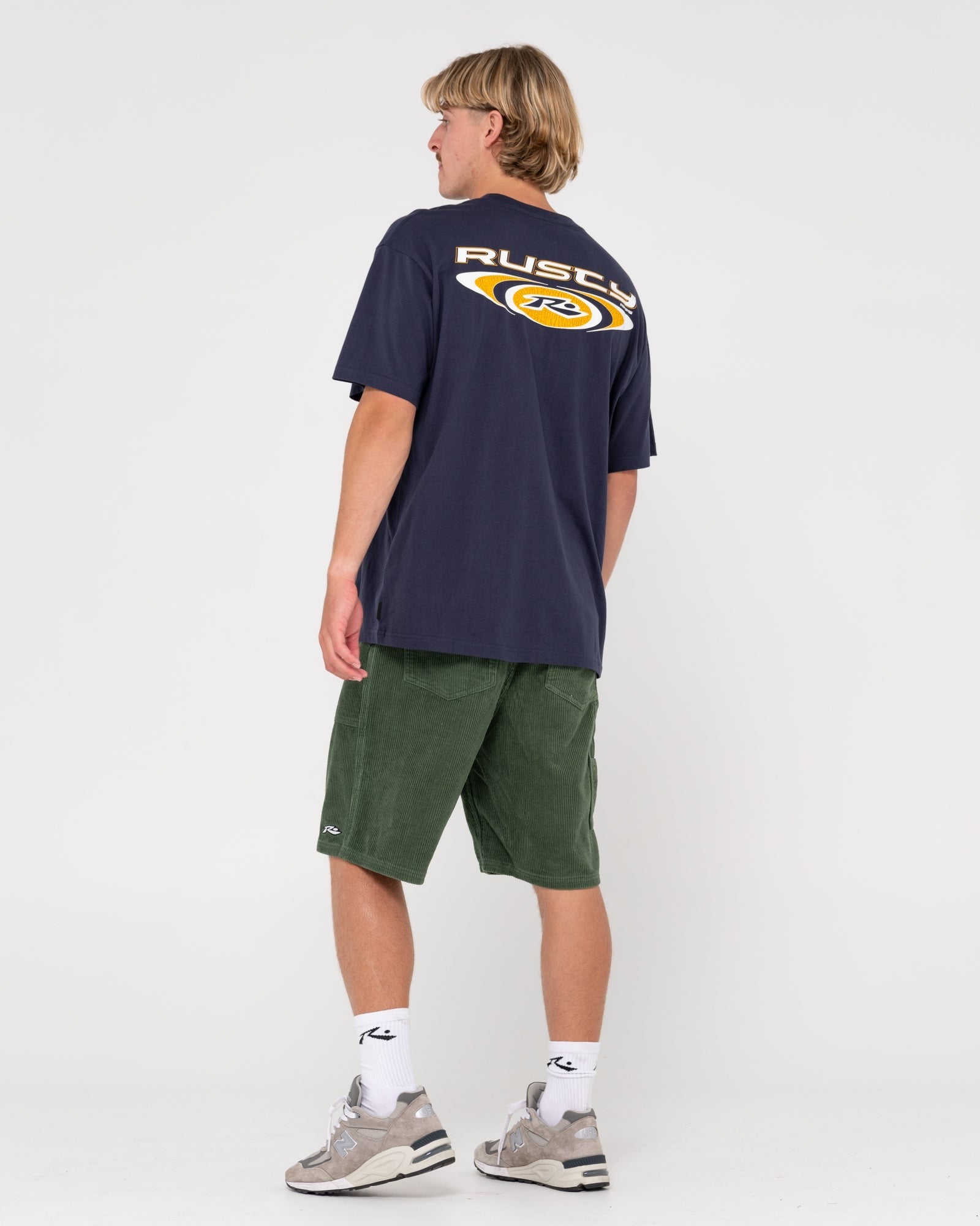 Rusty Irie Eye Oversized Short Sleeve Graphic Tee Navy Blue