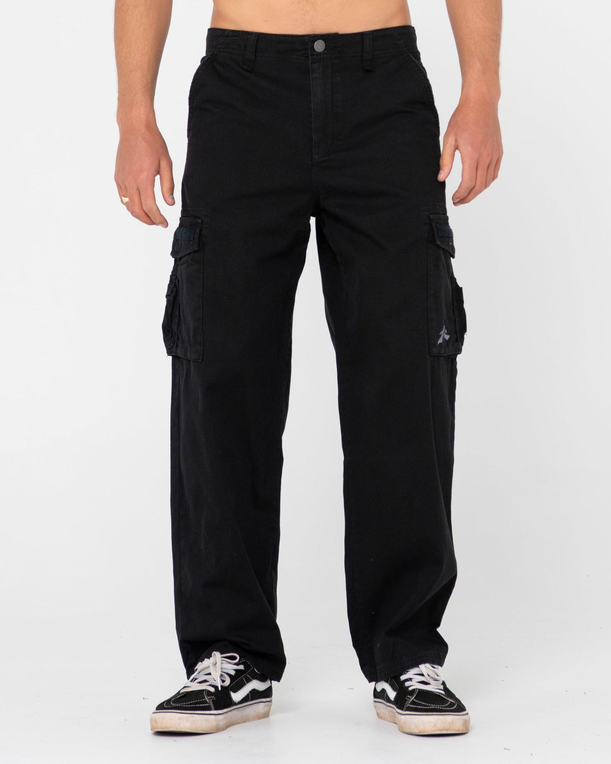 Rusty Sheetya Loose Fit Cargo Pant Black