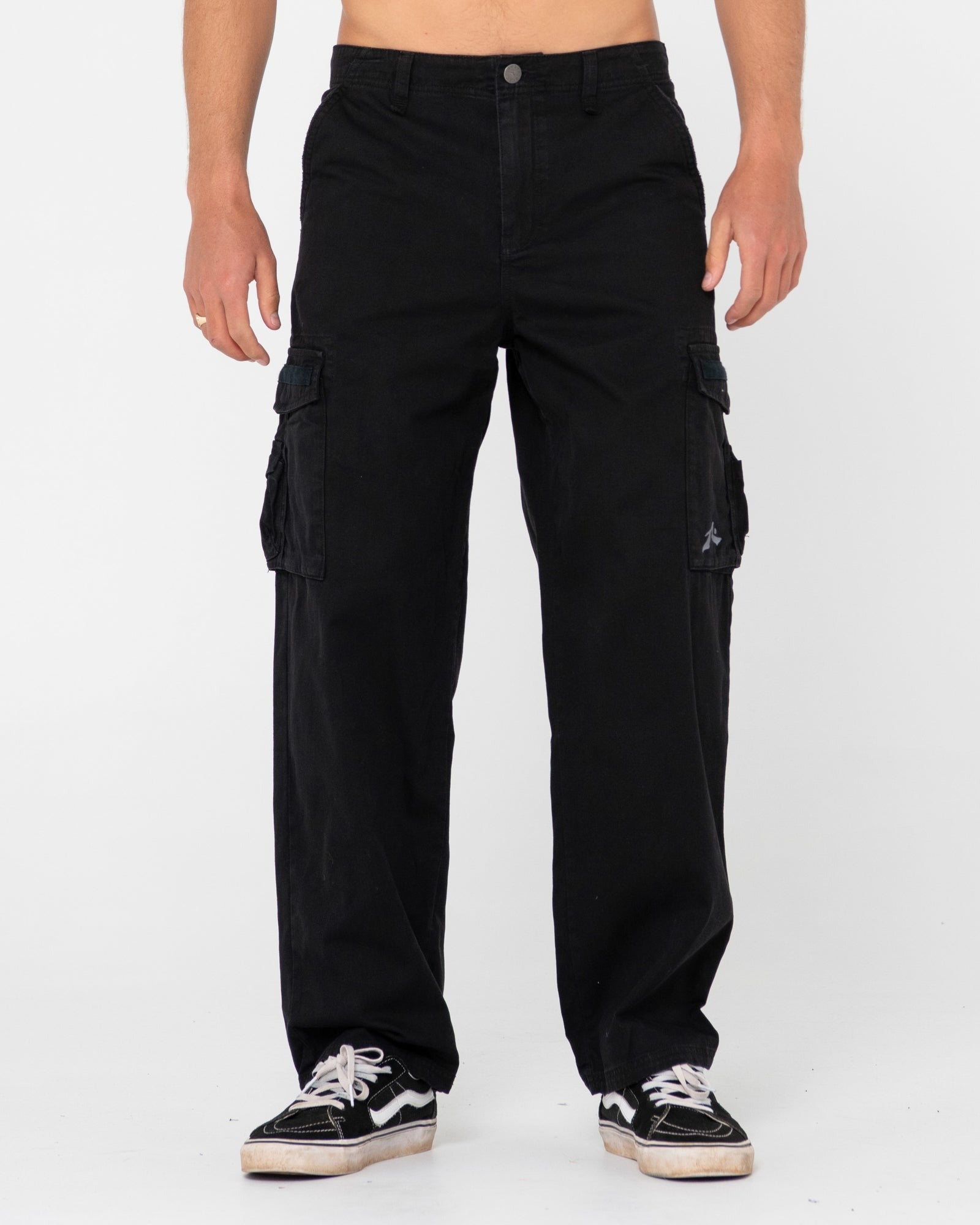 Rusty Sheetya Loose Fit Cargo Pant Black