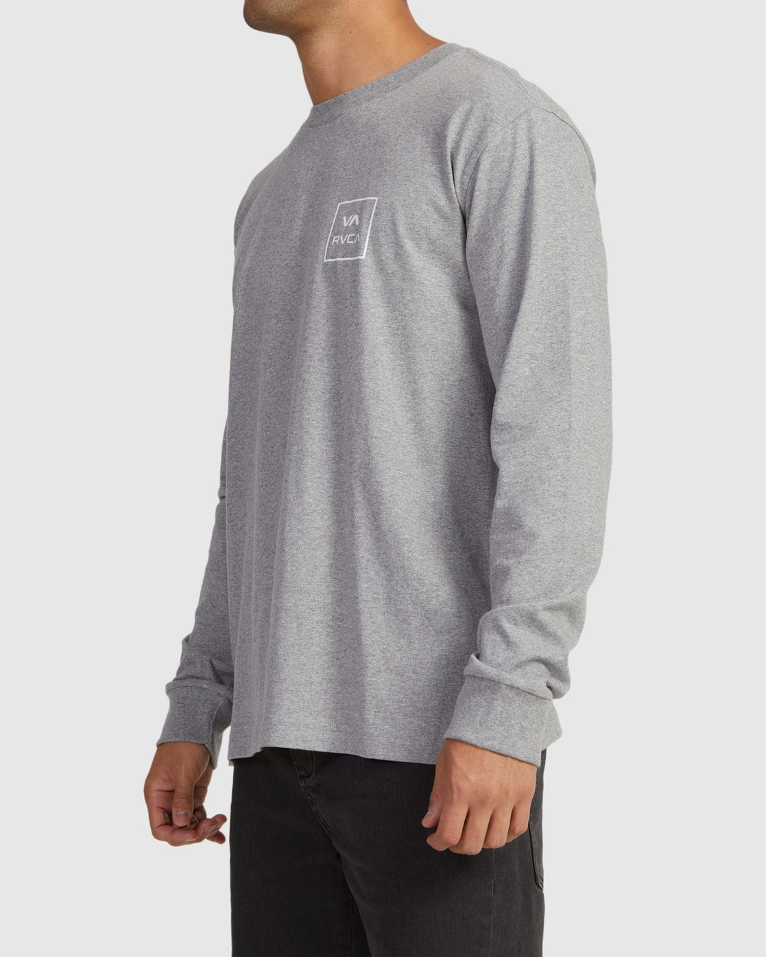 RVCA VA All The Ways Long Sleeve Tee Grey Marle