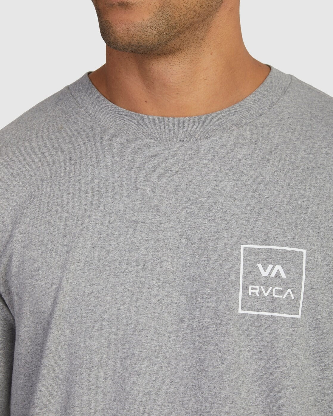 RVCA VA All The Ways Long Sleeve Tee Grey Marle