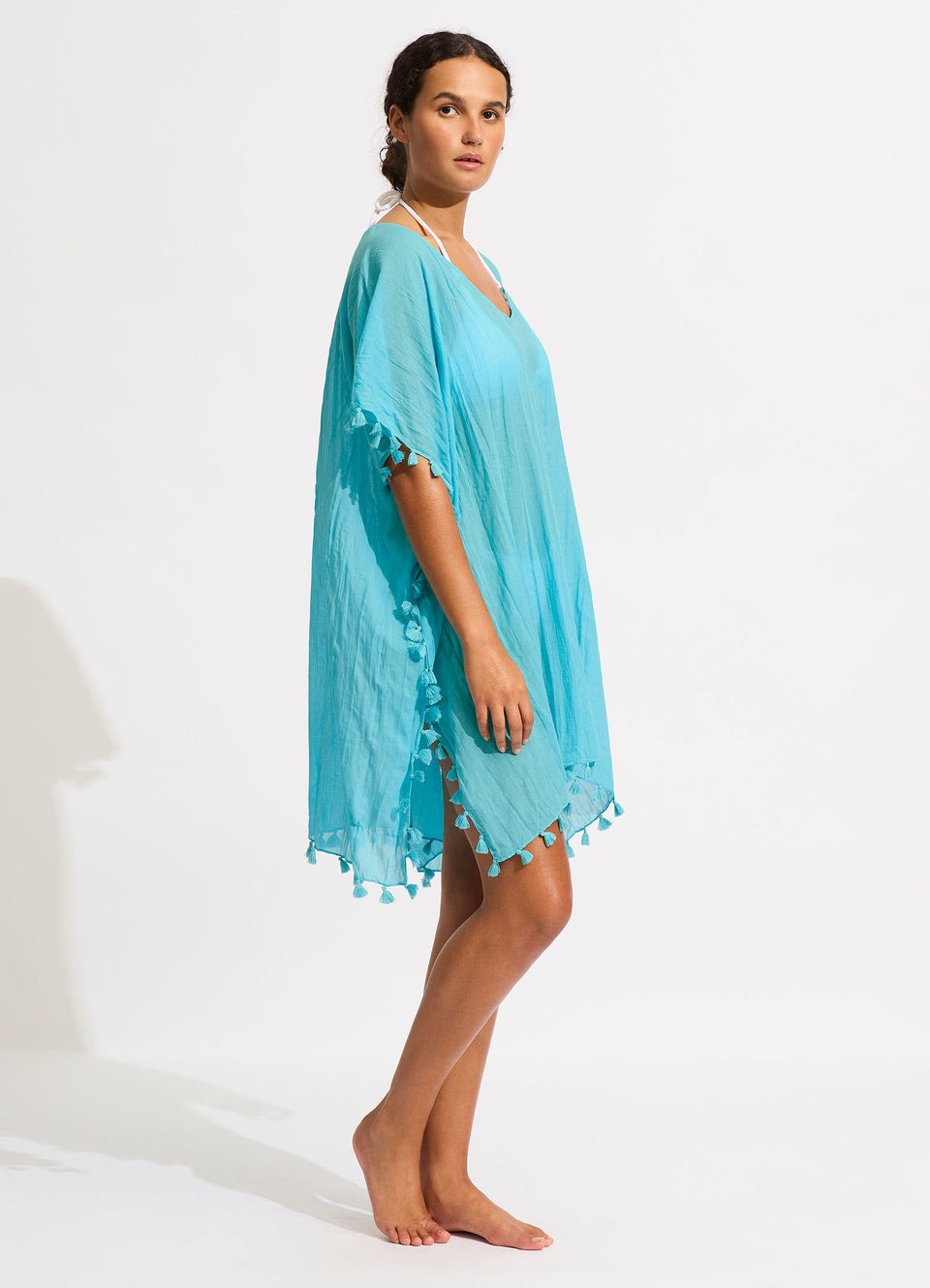 Seafolly Amnesia Kaftan Atoll Blue