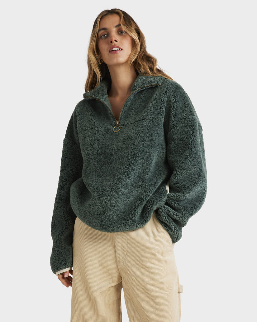 Womens Old Days Half Zip Pullover