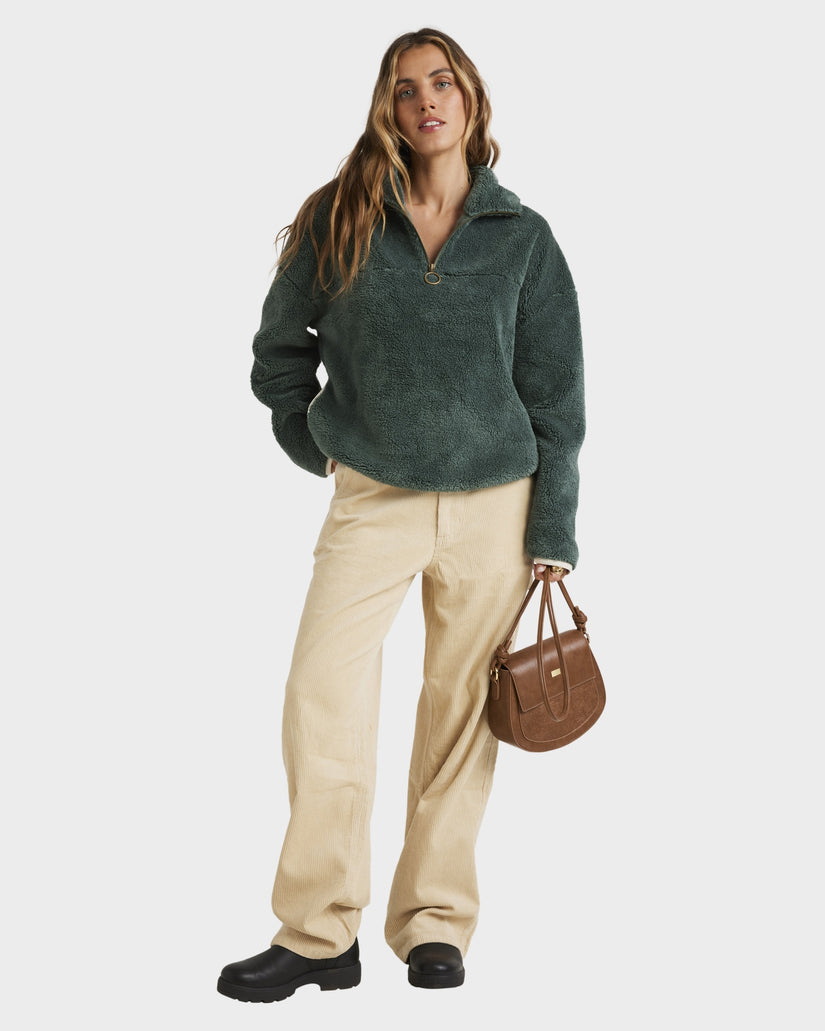 Womens Old Days Half Zip Pullover