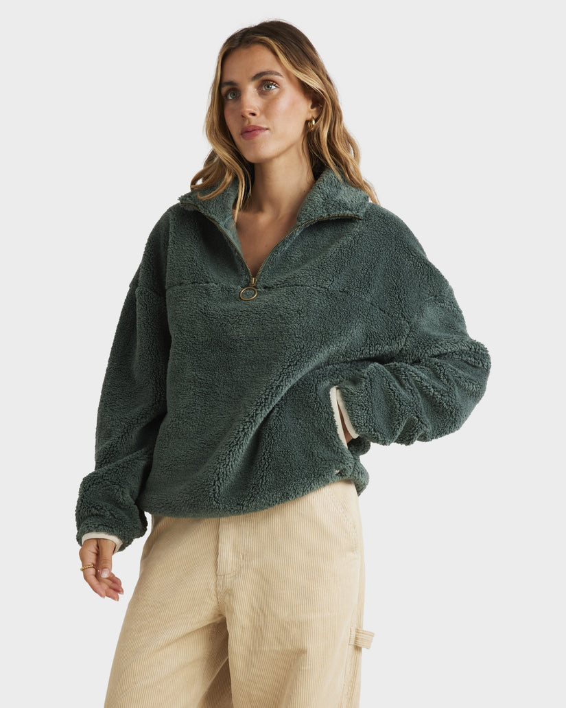 Womens Old Days Half Zip Pullover