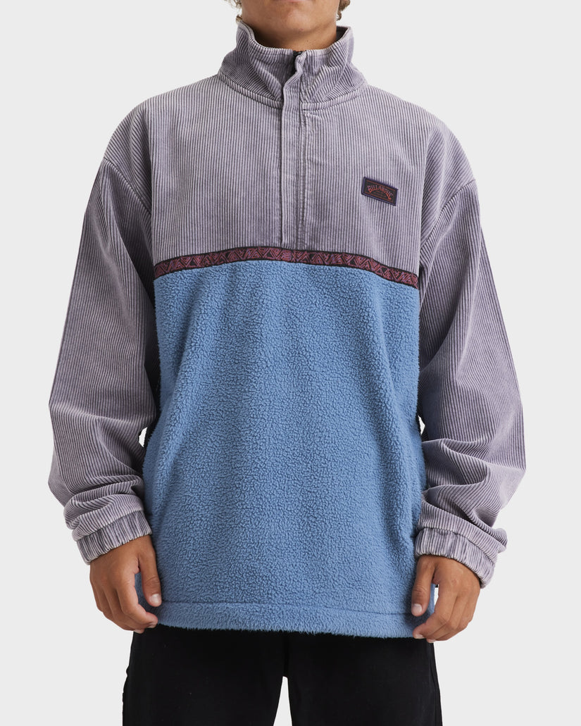 Mens Space Lobster Half Zip Fleece Pullover