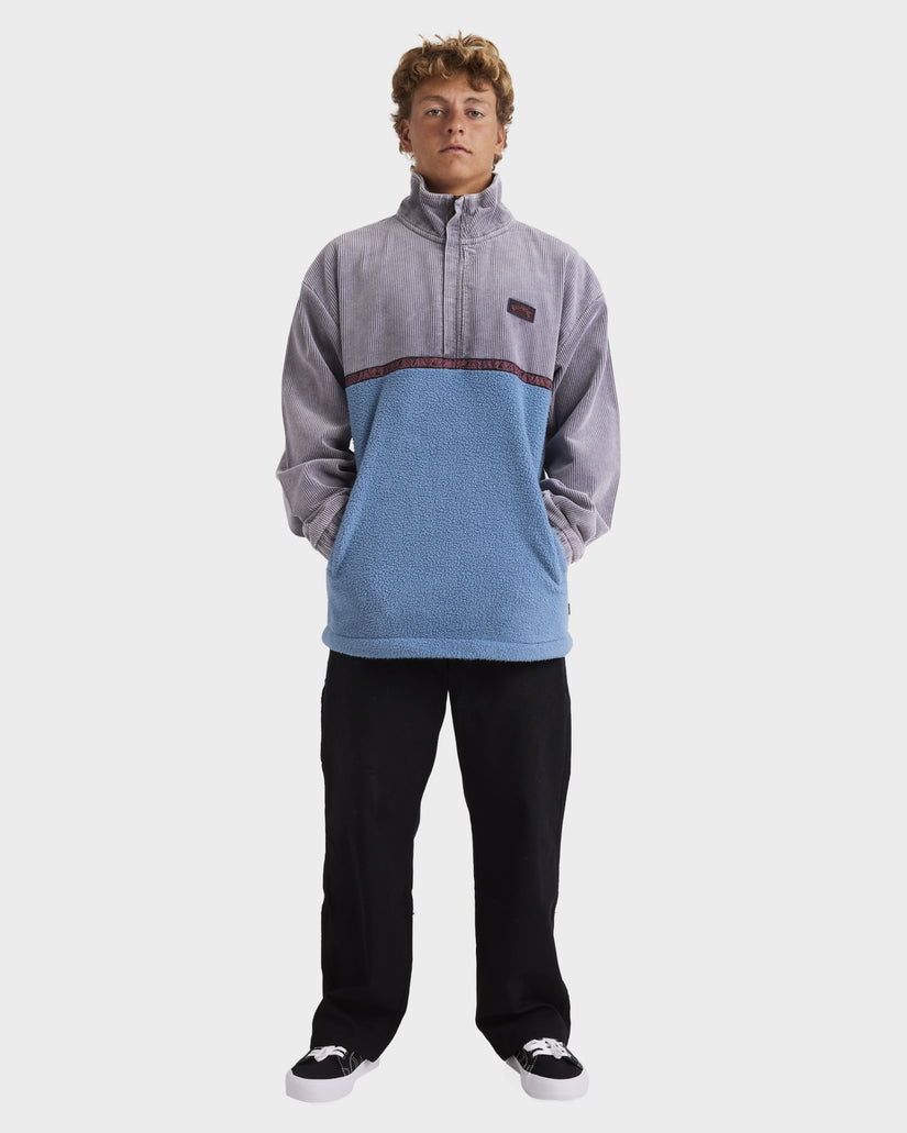 Mens Space Lobster Half Zip Fleece Pullover