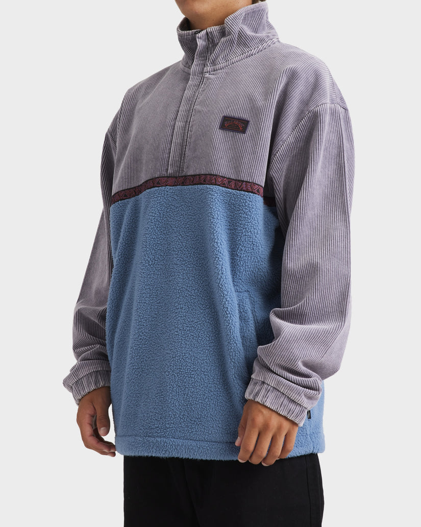 Mens Space Lobster Half Zip Fleece Pullover