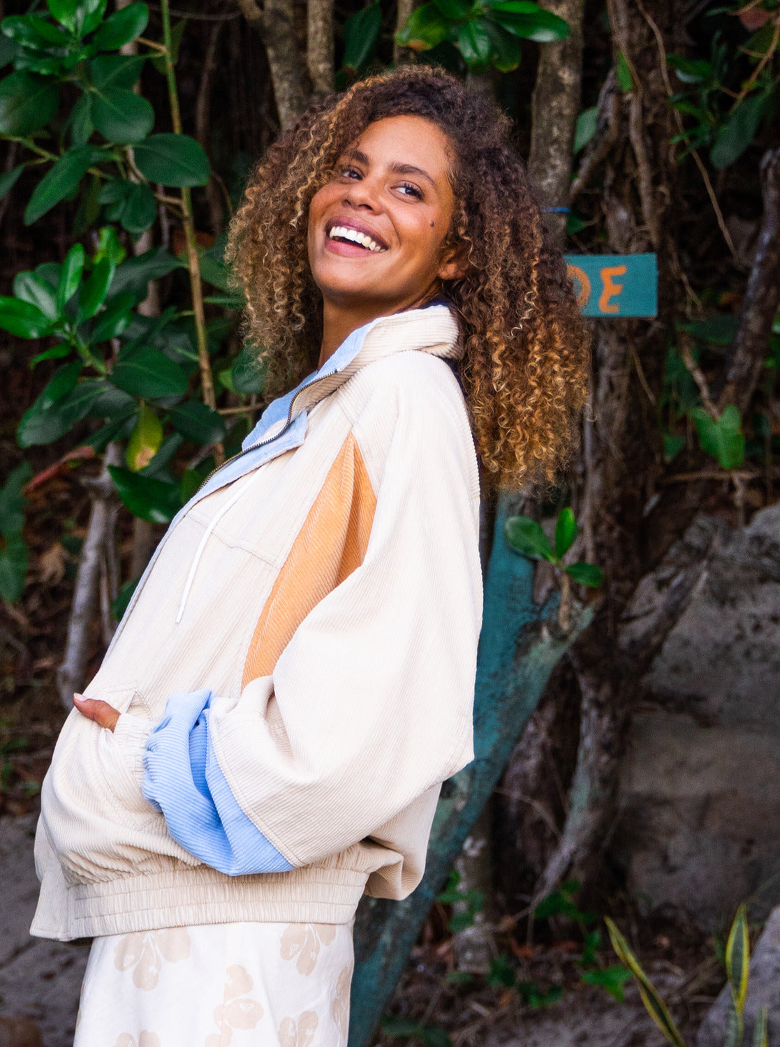 Womens Strike A Cord Pop Over Jacket