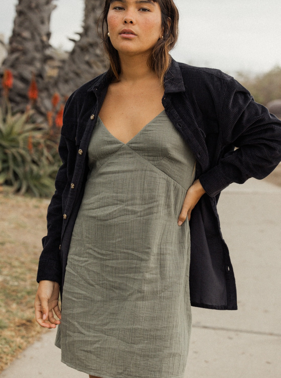 Womens Santorini Mini Slip Dress