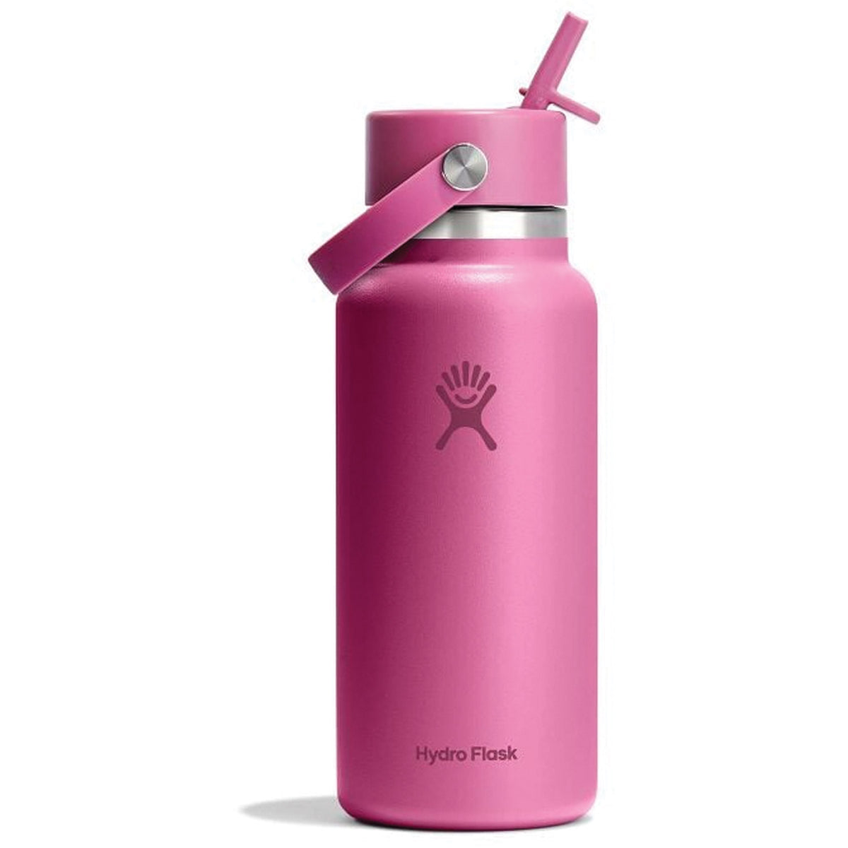 Hydration 32oz Wide Mouth Flex Straw Cap Insulated Water Bottle