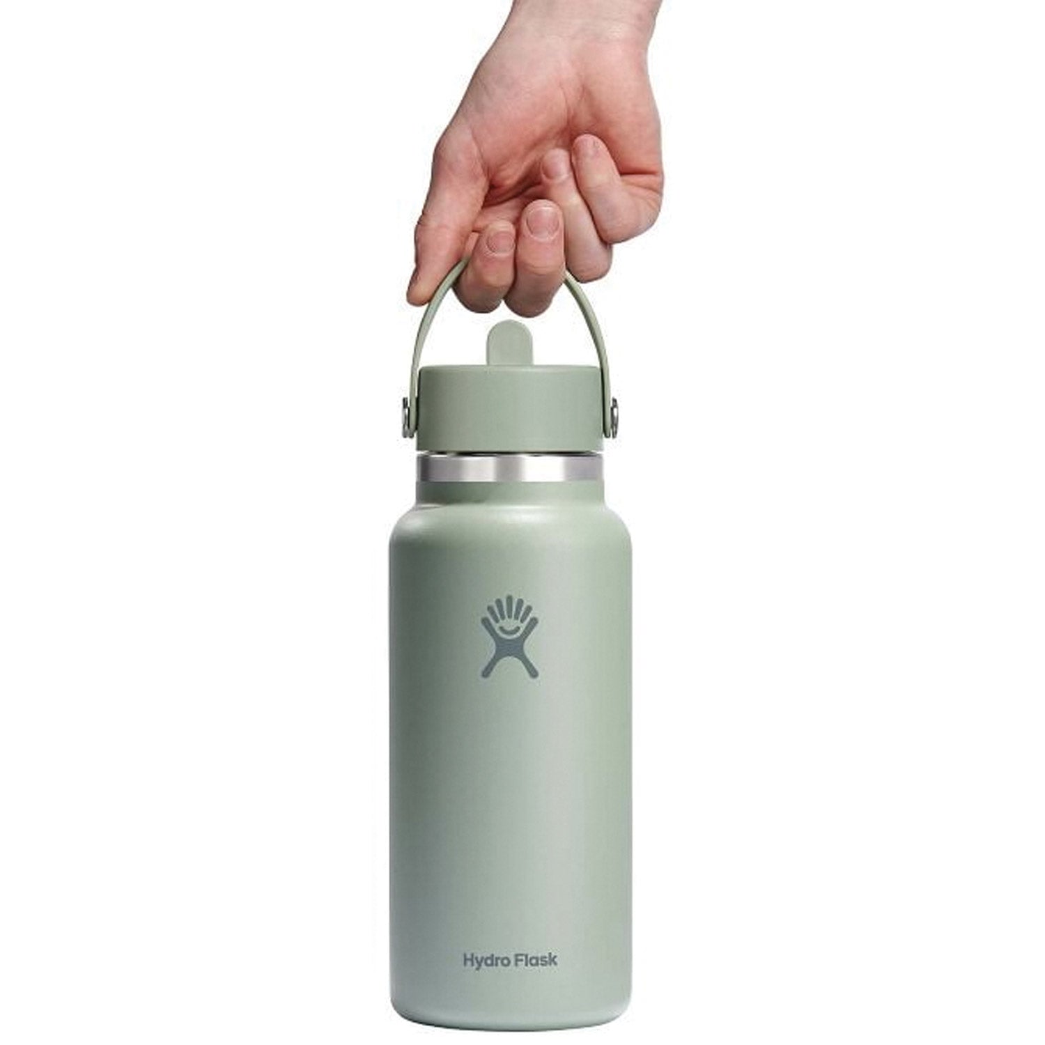 Hydration 32oz Wide Mouth Flex Straw Cap Insulated Water Bottle