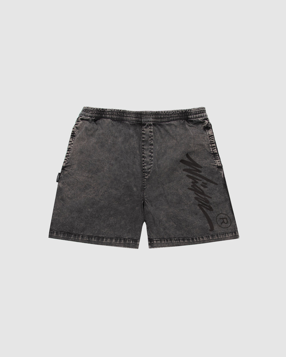 WNDRR Offend Beach Short Washed Black