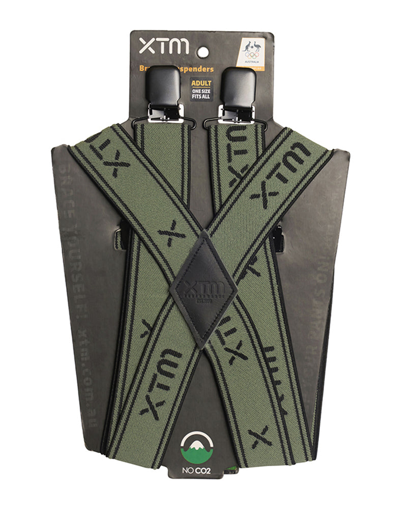 XTM BRACES SUSPENDERS SAGE