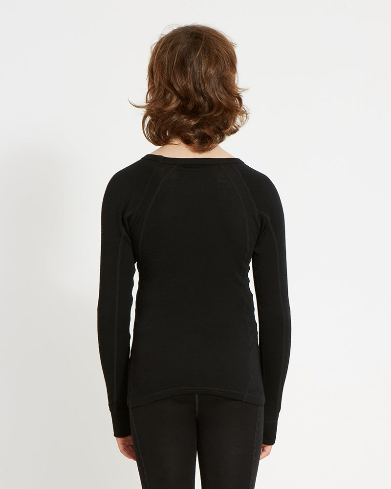 XTM KIDS MERINO WOOL THERMAL TOP BLACK