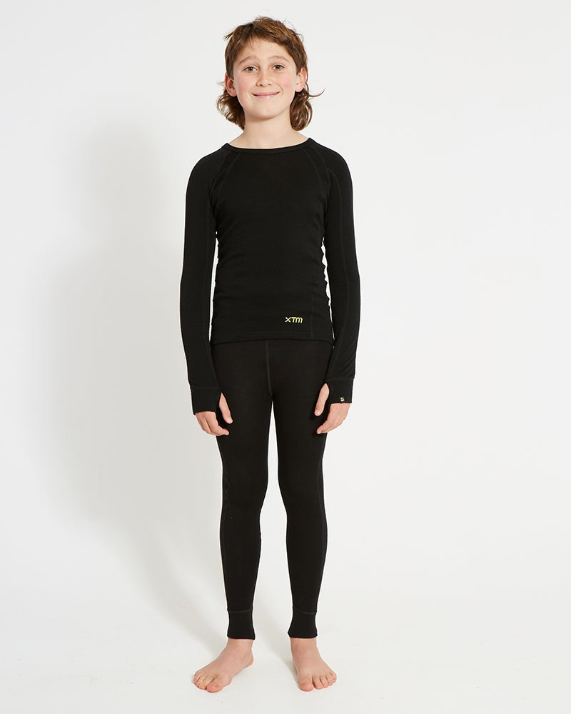 XTM KIDS MERINO WOOL THERMAL TOP BLACK