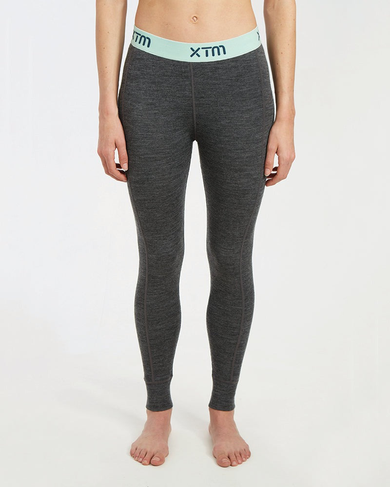 XTM LADIES MERINO WOOL THERMAL PANT MID GREY MARLE