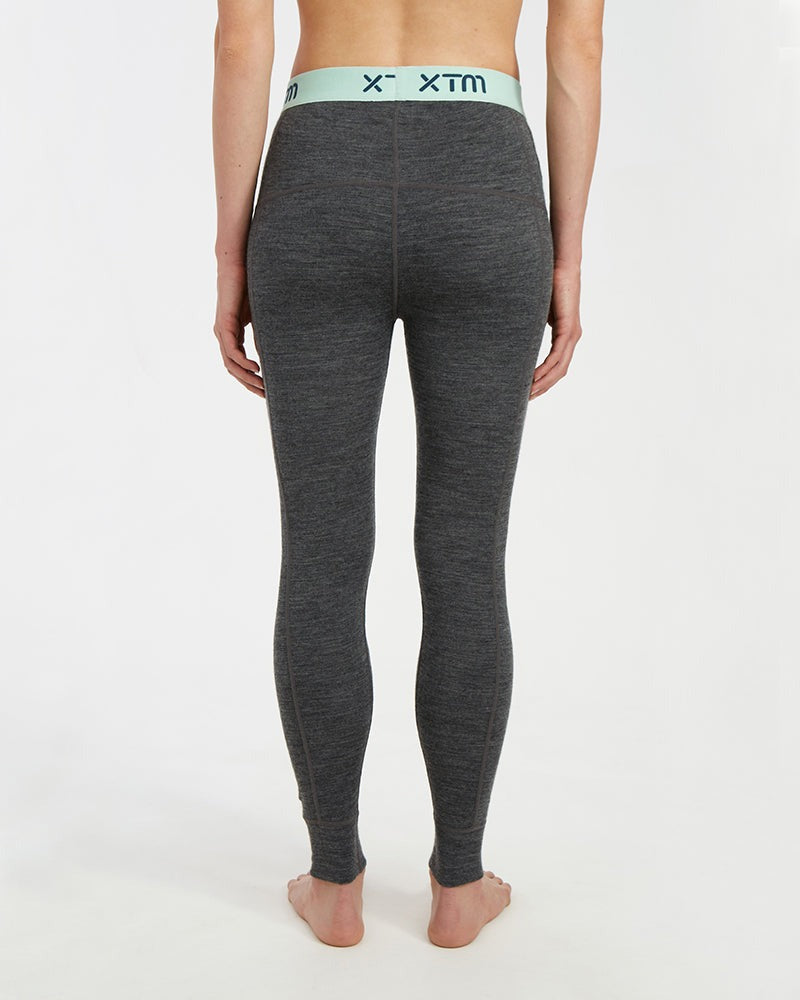 XTM LADIES MERINO WOOL THERMAL PANT MID GREY MARLE
