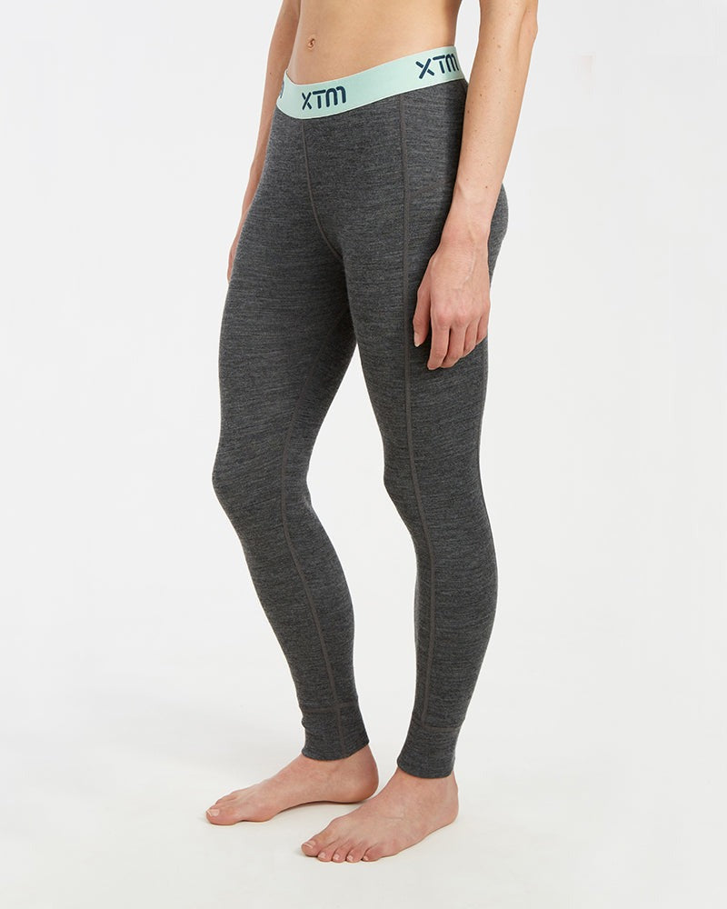 XTM LADIES MERINO WOOL THERMAL PANT MID GREY MARLE