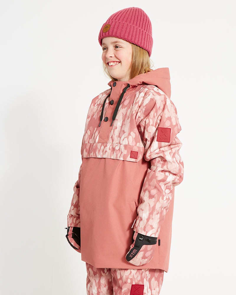 XTM Riley Anorak Youth Jacket Dusty Pink Soft Camo