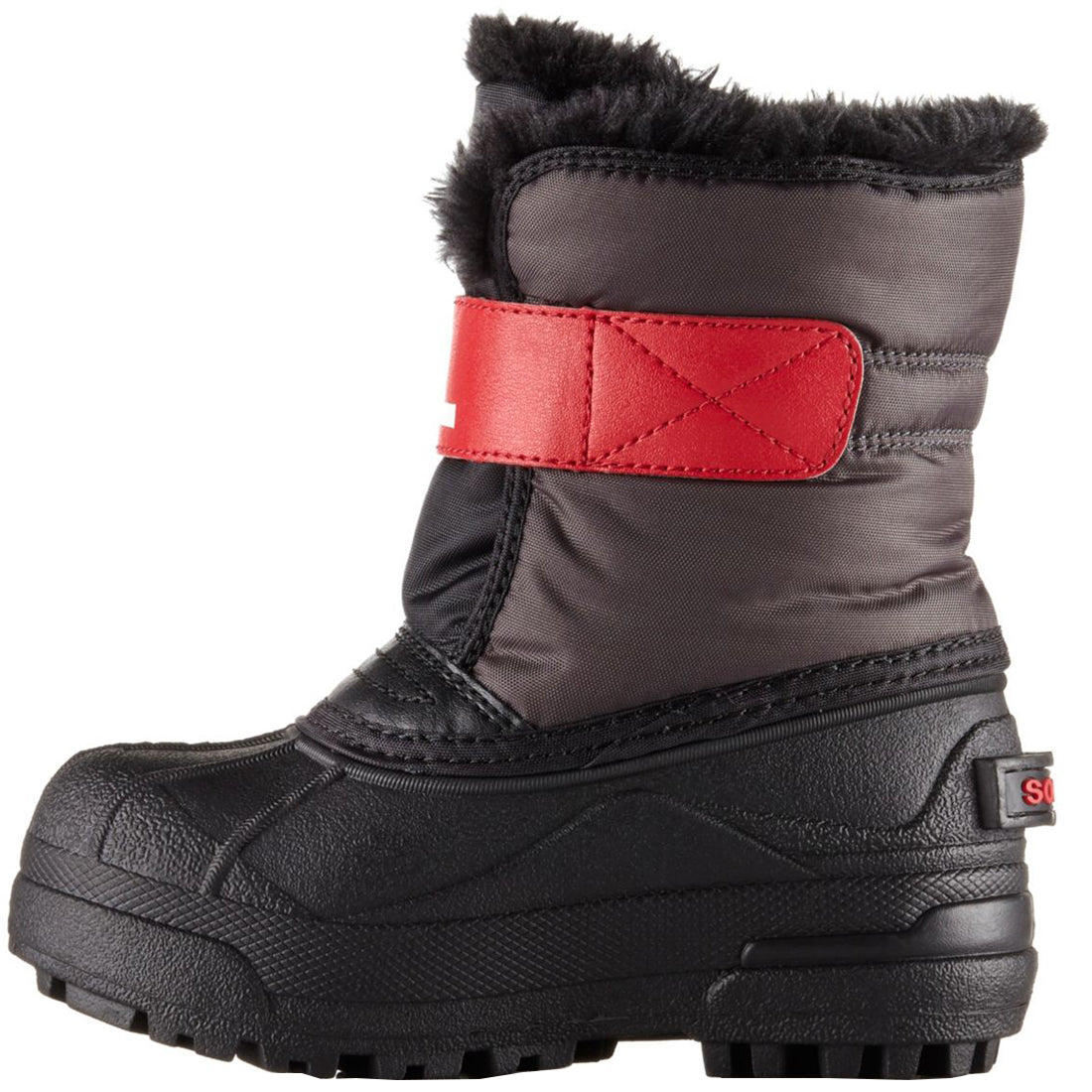 Sorel Snow Commander Kids Apre Boot 2019 Dark Grey Bright Red