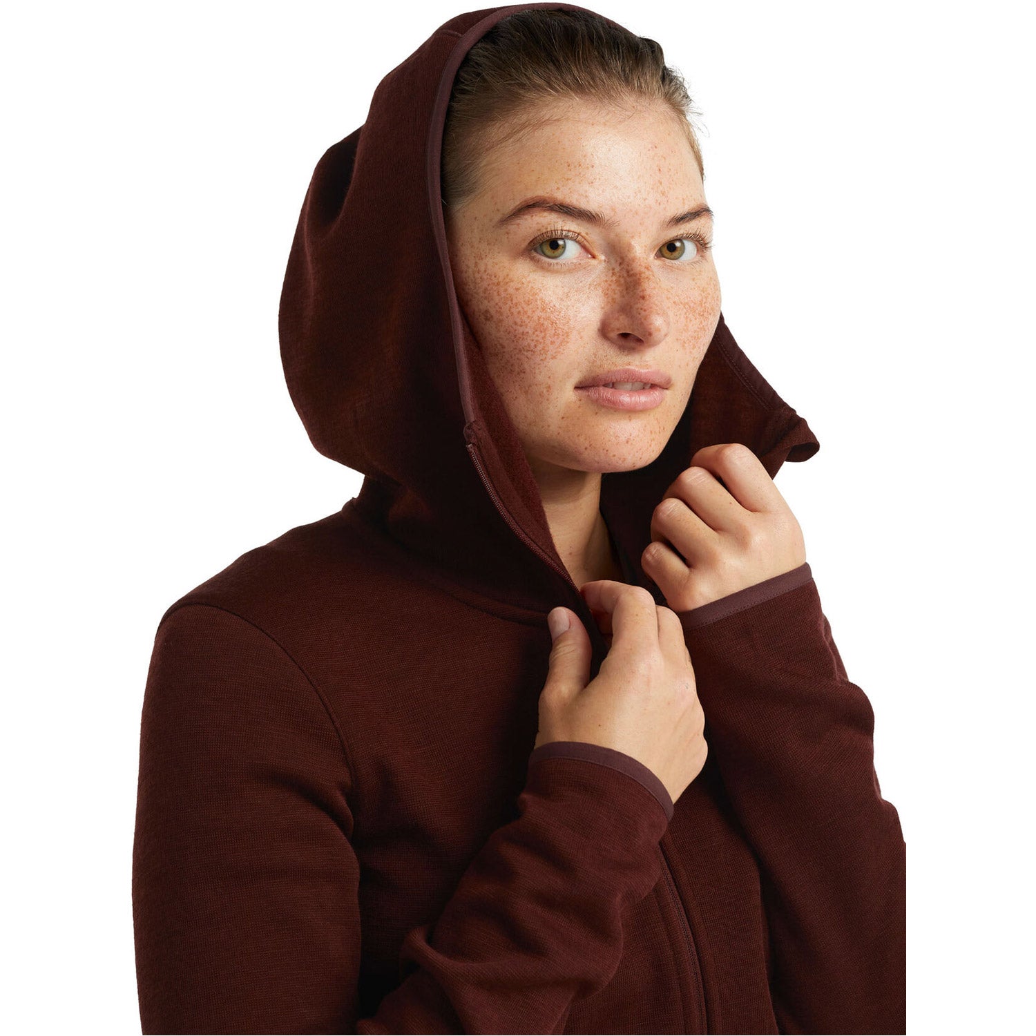 Women's RealFleece Merino Elemental Long Sleeve Zip Hood Jacket