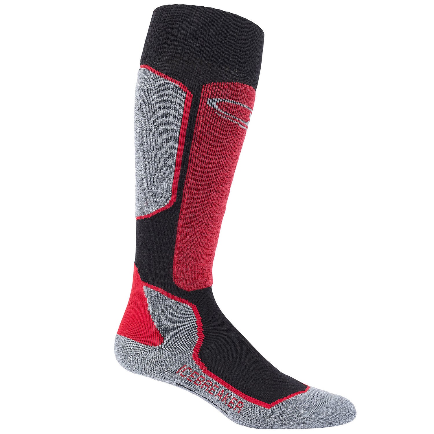 Icebreaker Ski+ Light Over-the-Calf Men's Sock 2018 Black True Heather Rocket
