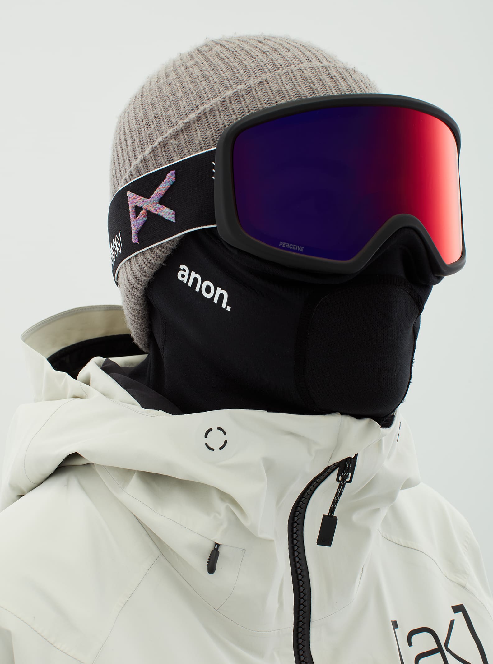 Anon Anon Deringer Goggles + Bonus Lens + MFI® Face Mask Frame: waves, lens: perceive sunny red (14% / s3), spare lens: amber (55% / s1)