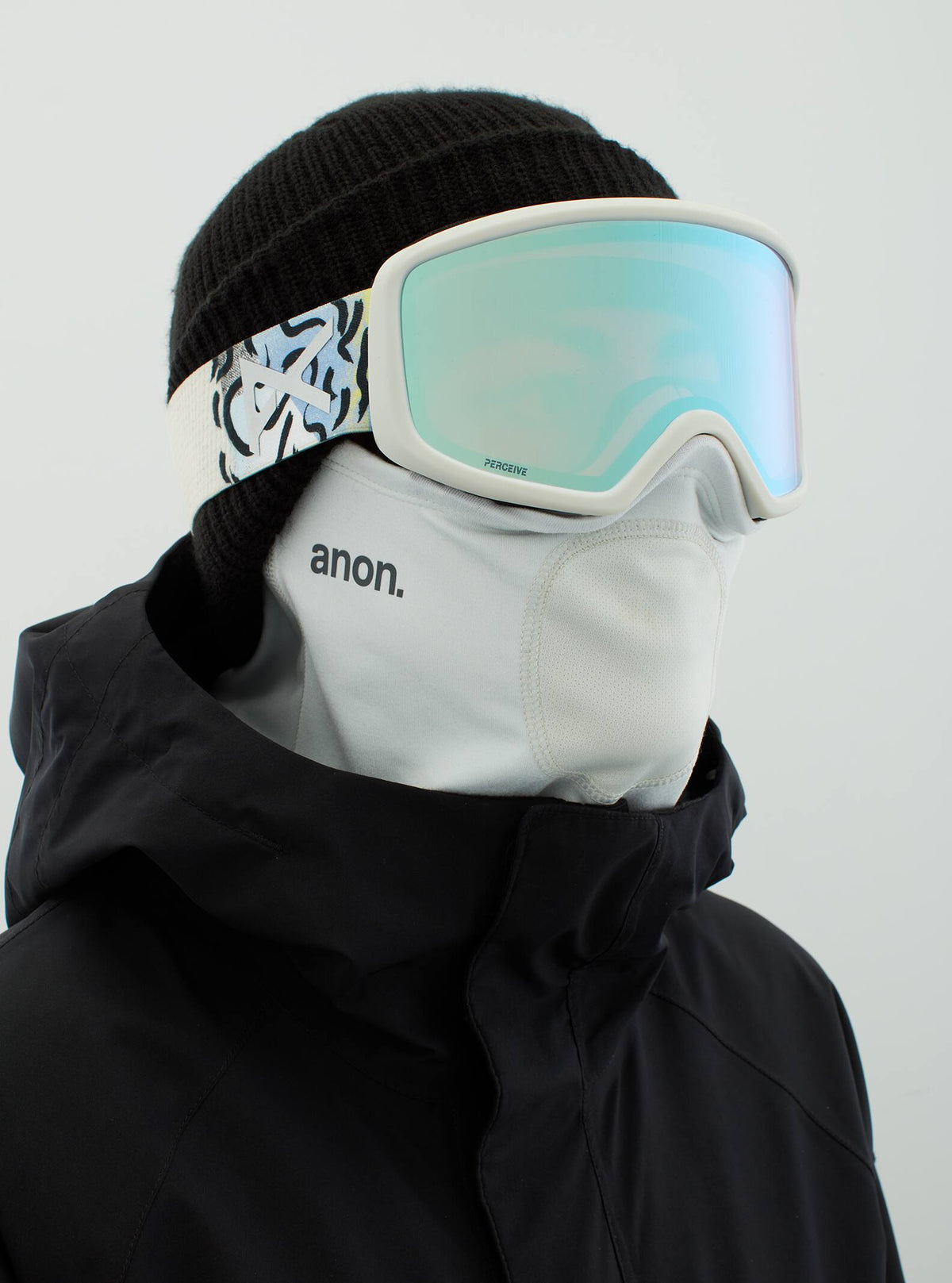 Anon Anon Deringer Goggles + Bonus Lens + MFI® Face Mask Frame: powder, lens: perceive variable blue (21% / s2), spare lens: amber (55% / s1)