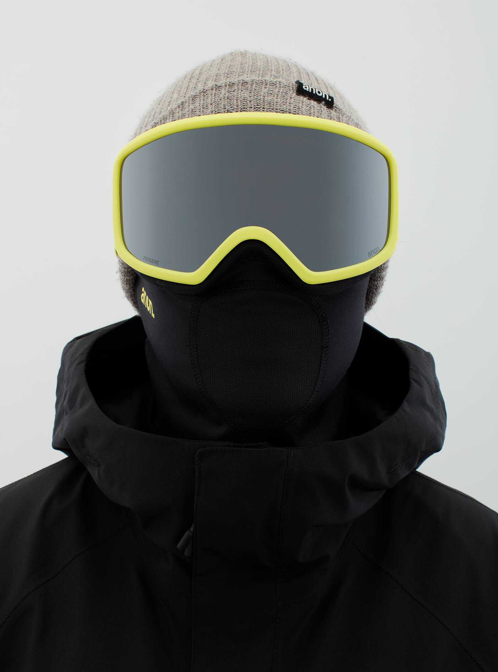 Anon Anon Deringer Goggles + Bonus Lens + MFI® Face Mask Frame: lemon, lens: perceive sunny onyx (6% / s4), spare lens: amber (55% / s1)