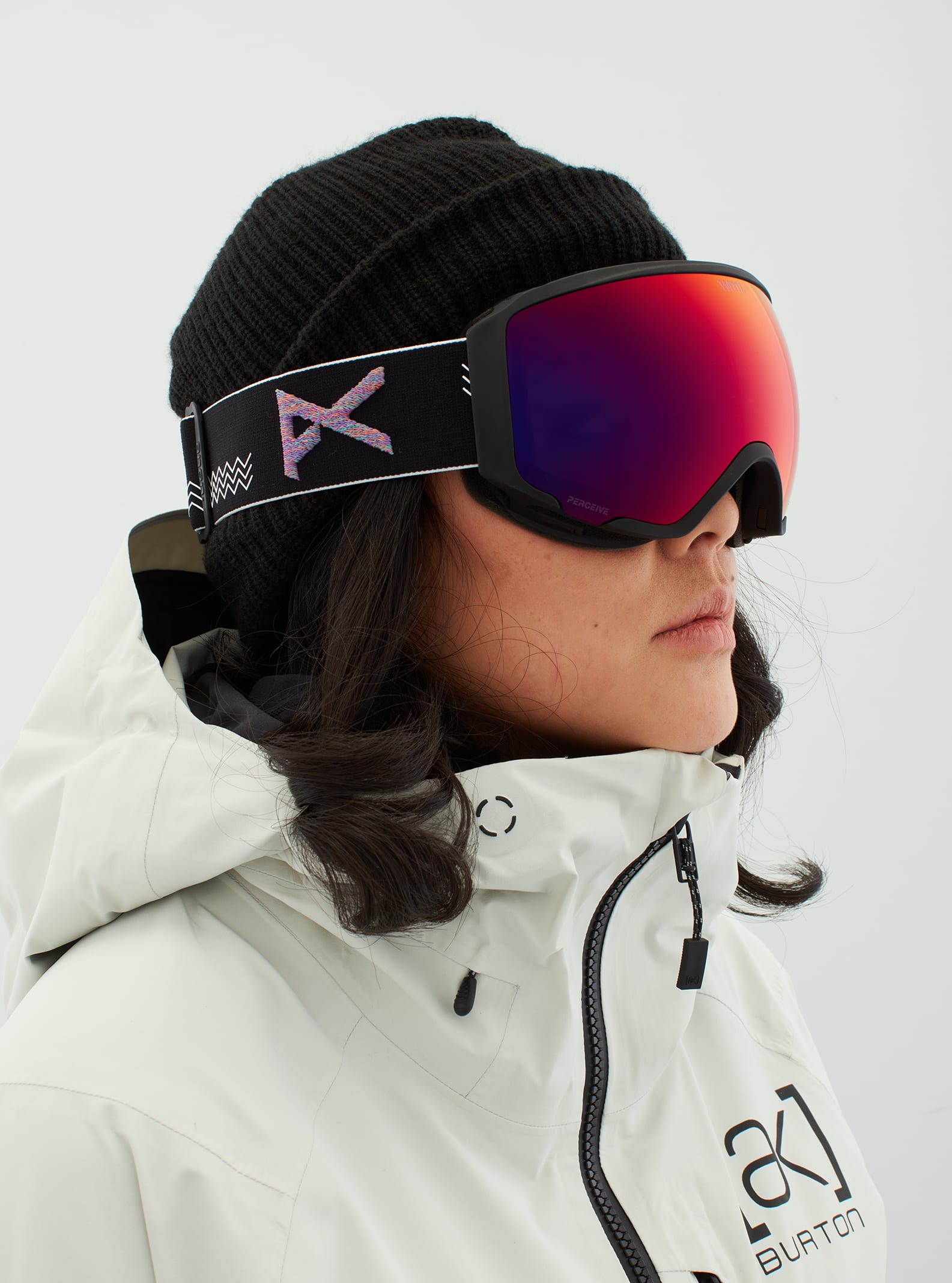 Anon Anon WM1 Goggles + Bonus Lens - Low Bridge Fit Frame: waves, lens: perceive sunny red (14% / s3), spare lens: perceive cloudy burst (59% / s1)