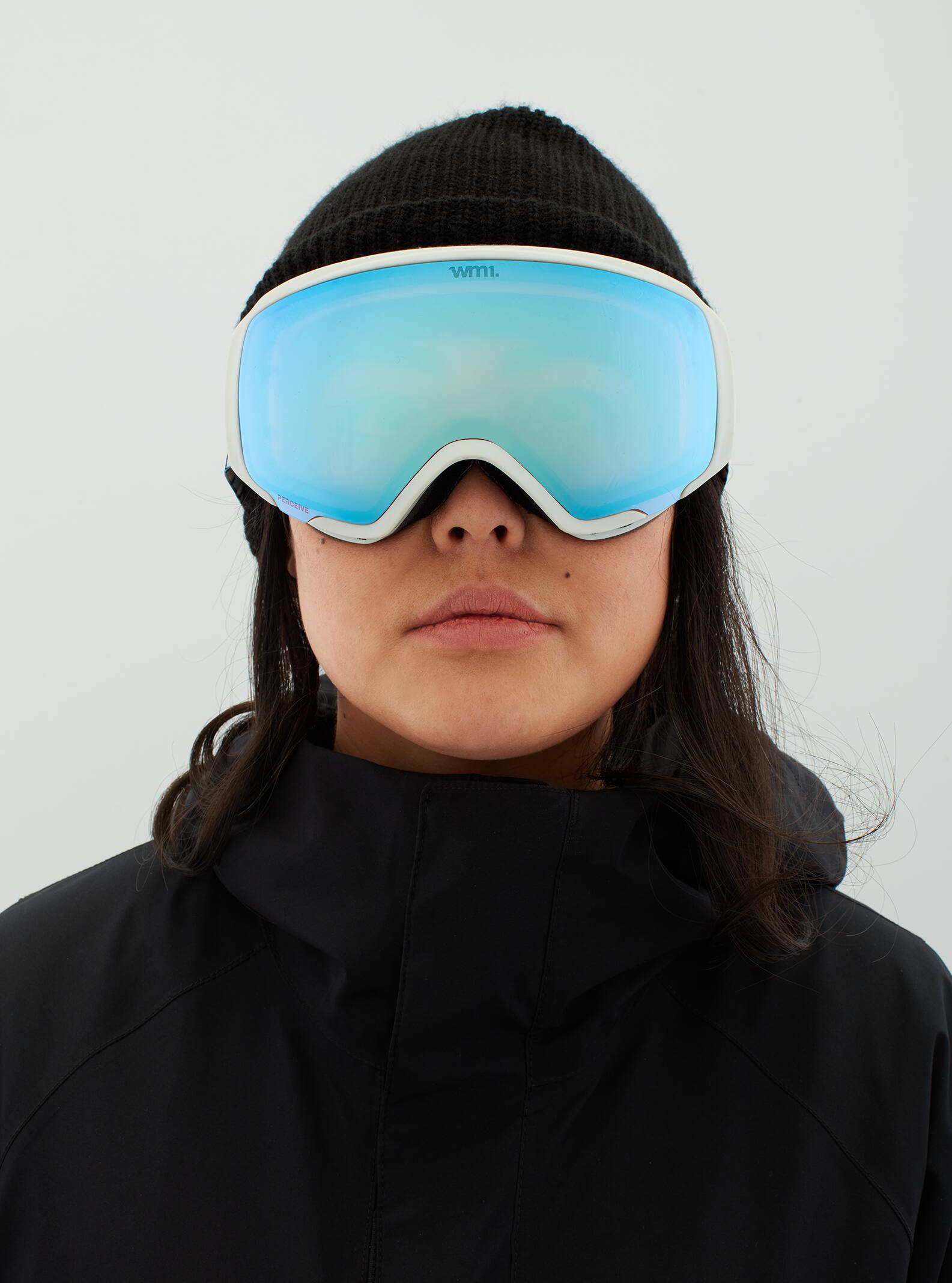 Anon Anon WM1 Goggles + Bonus Lens - Low Bridge Fit Frame: powder, lens: perceive variable blue (21% / s2), spare lens: perceive cloudy pink (53% / s1)