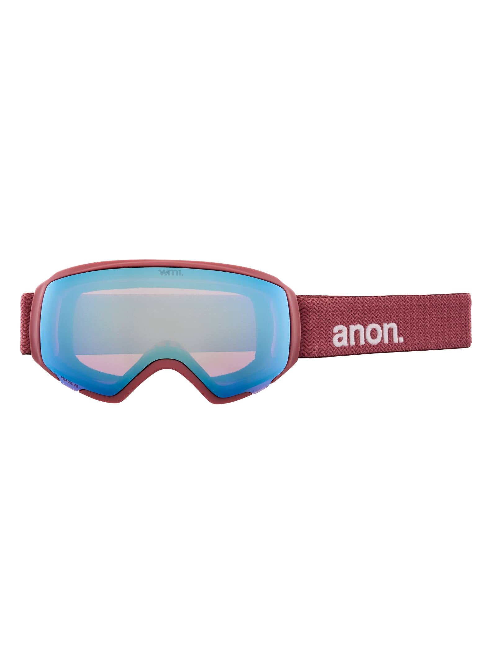Anon Anon WM1 Goggles + Bonus Lens - Low Bridge Fit Frame: blush, lens: perceive cloudy pink (53% / s1), spare lens: perceive variable blue (21% / s2)