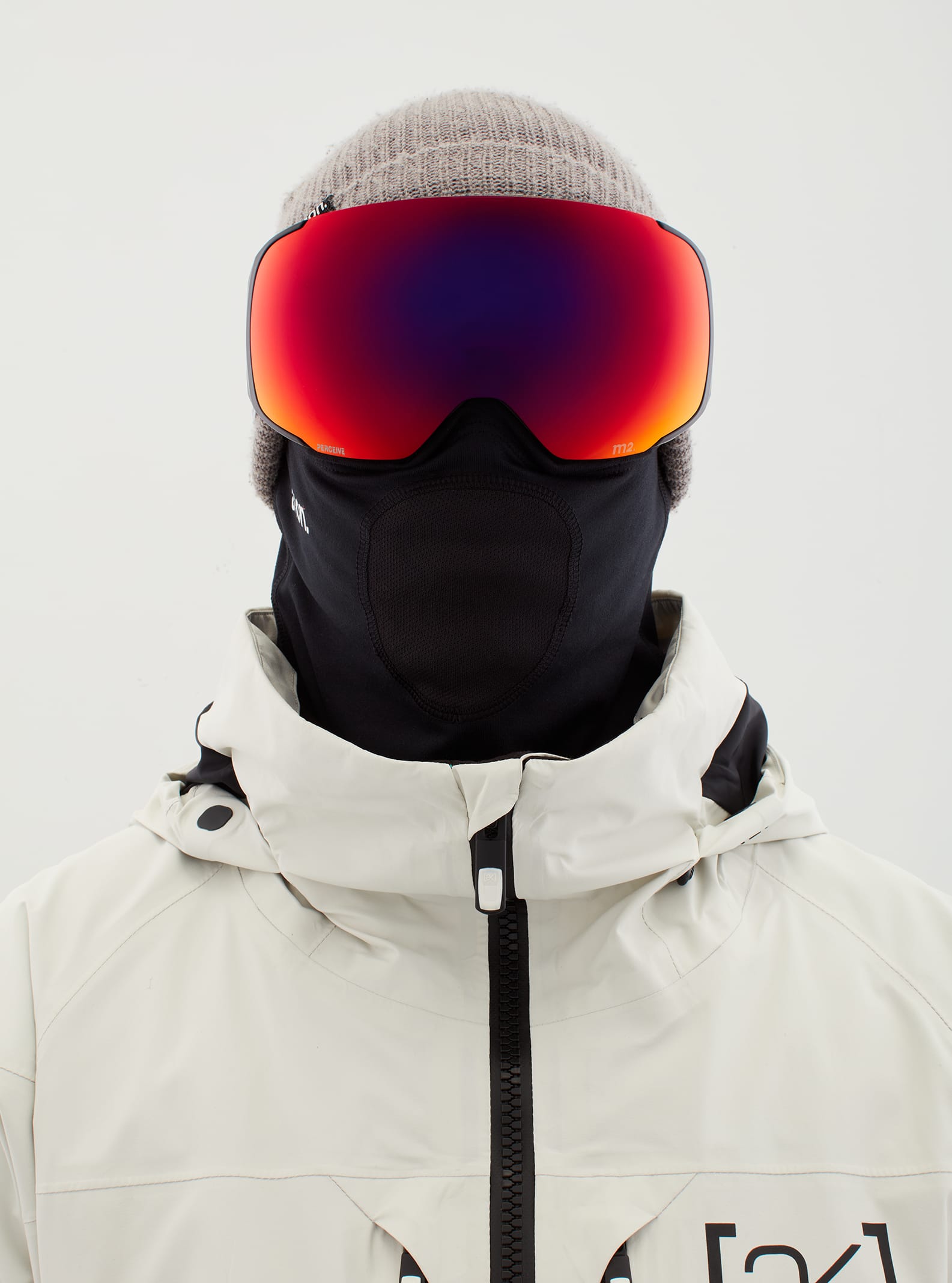 Anon Anon M2 Goggles + Bonus Lens + MFI® Face Mask Frame: black, lens: perceive sunny red (14% / s3), spare lens: perceive cloudy burst (59% / s1)