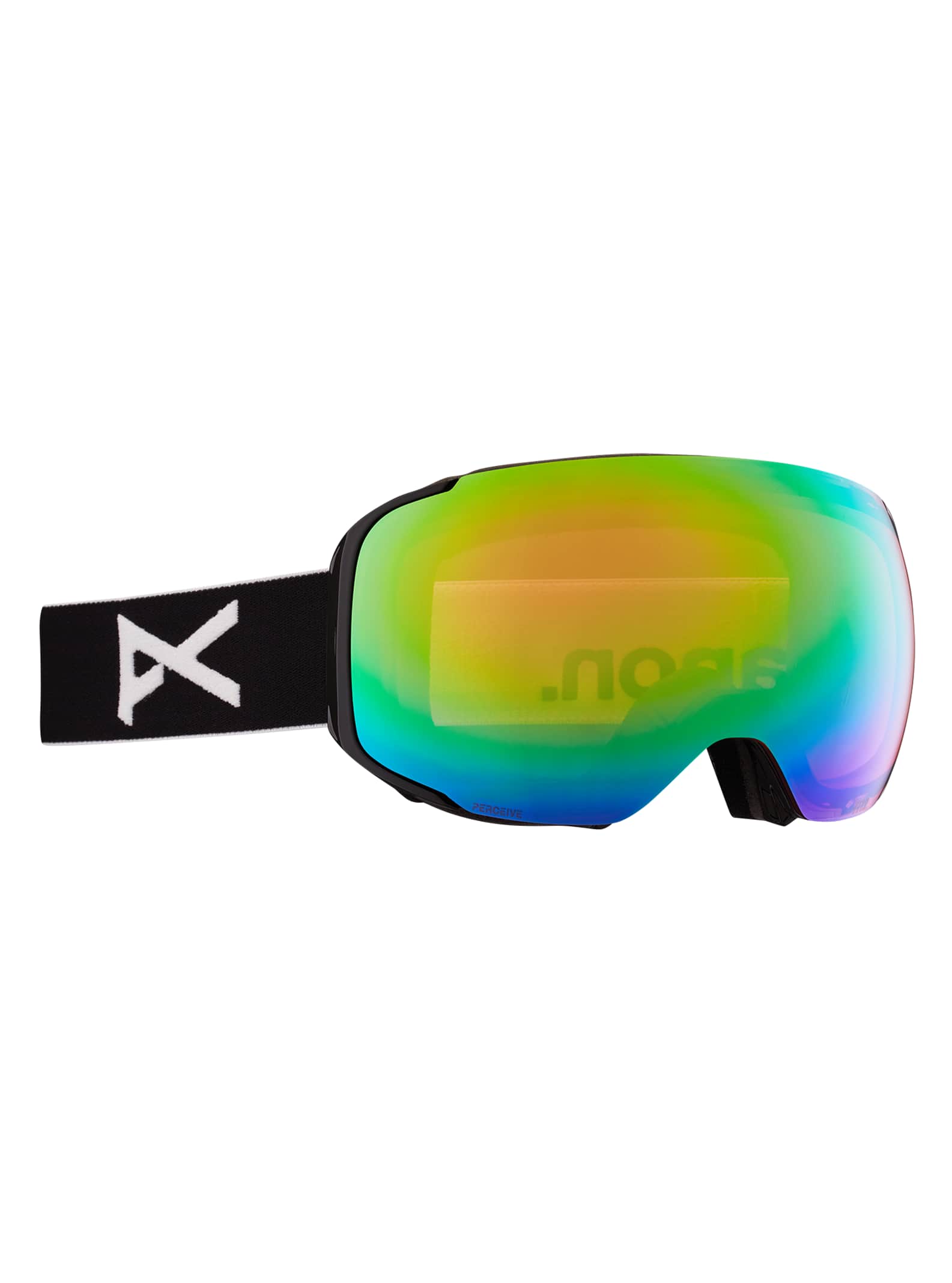 Anon Anon M2 Goggles + Bonus Lens + MFI® Face Mask Frame: black, lens: perceive variable green (22% / s2), spare lens: perceive cloudy pink (53% / s1)