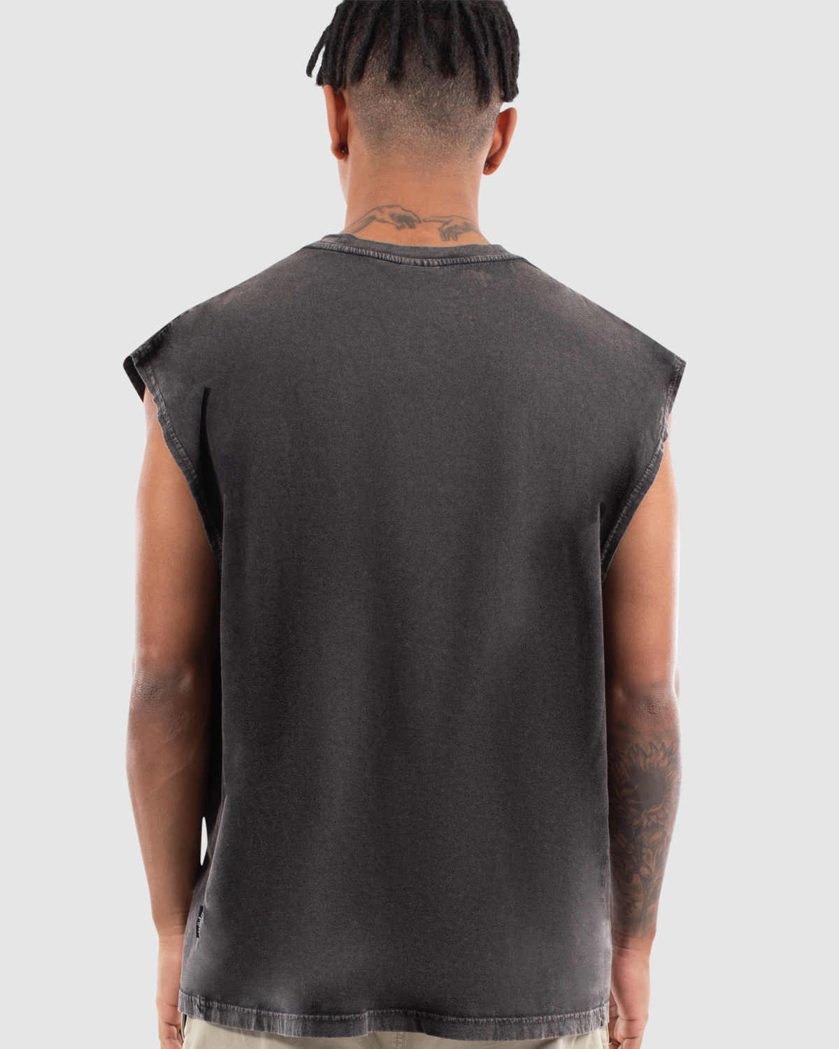 TARMAC VINTAGE MUSCLE TOP - WASHED BLACK