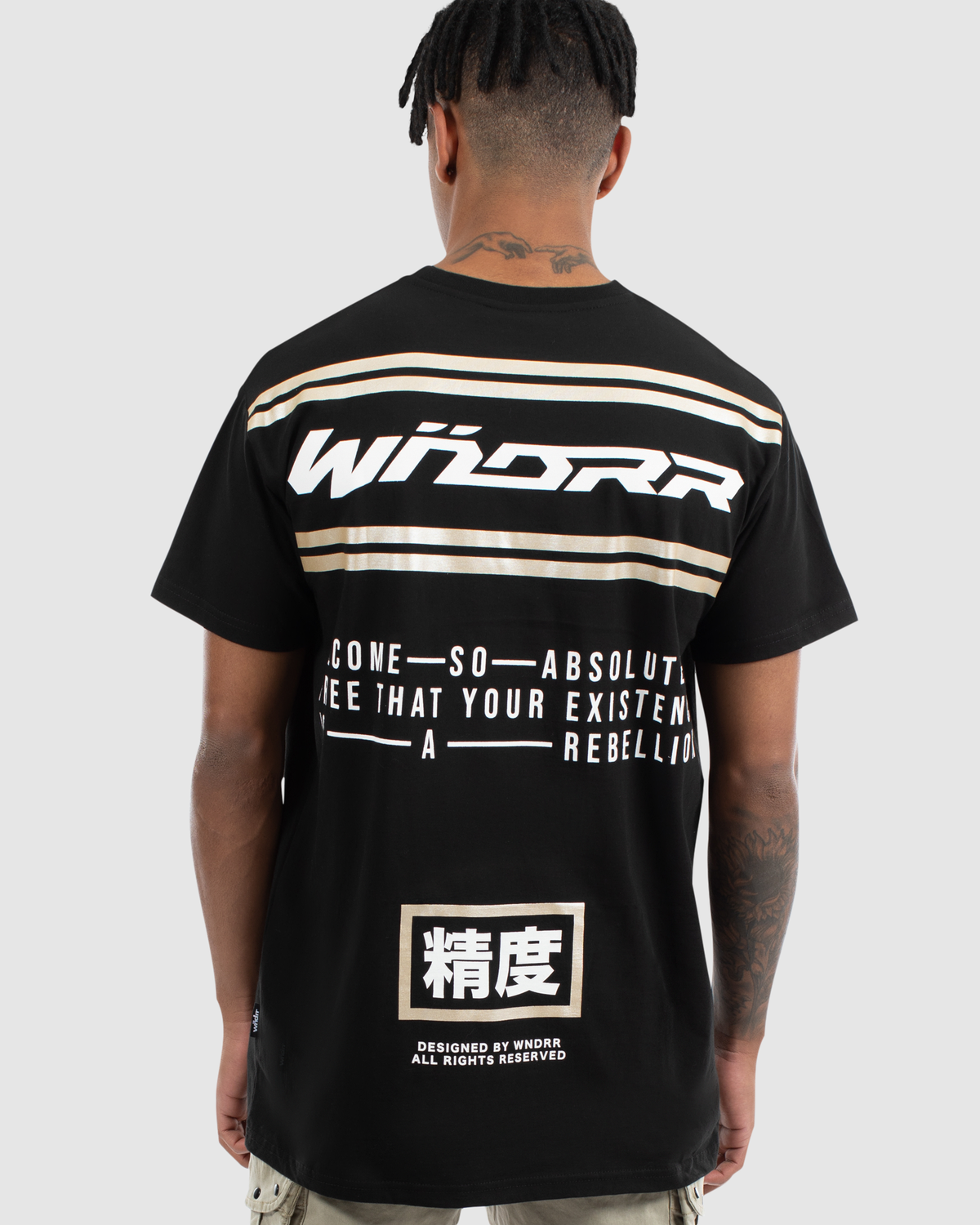 FORTRESS CUSTOM FIT TEE - BLACK