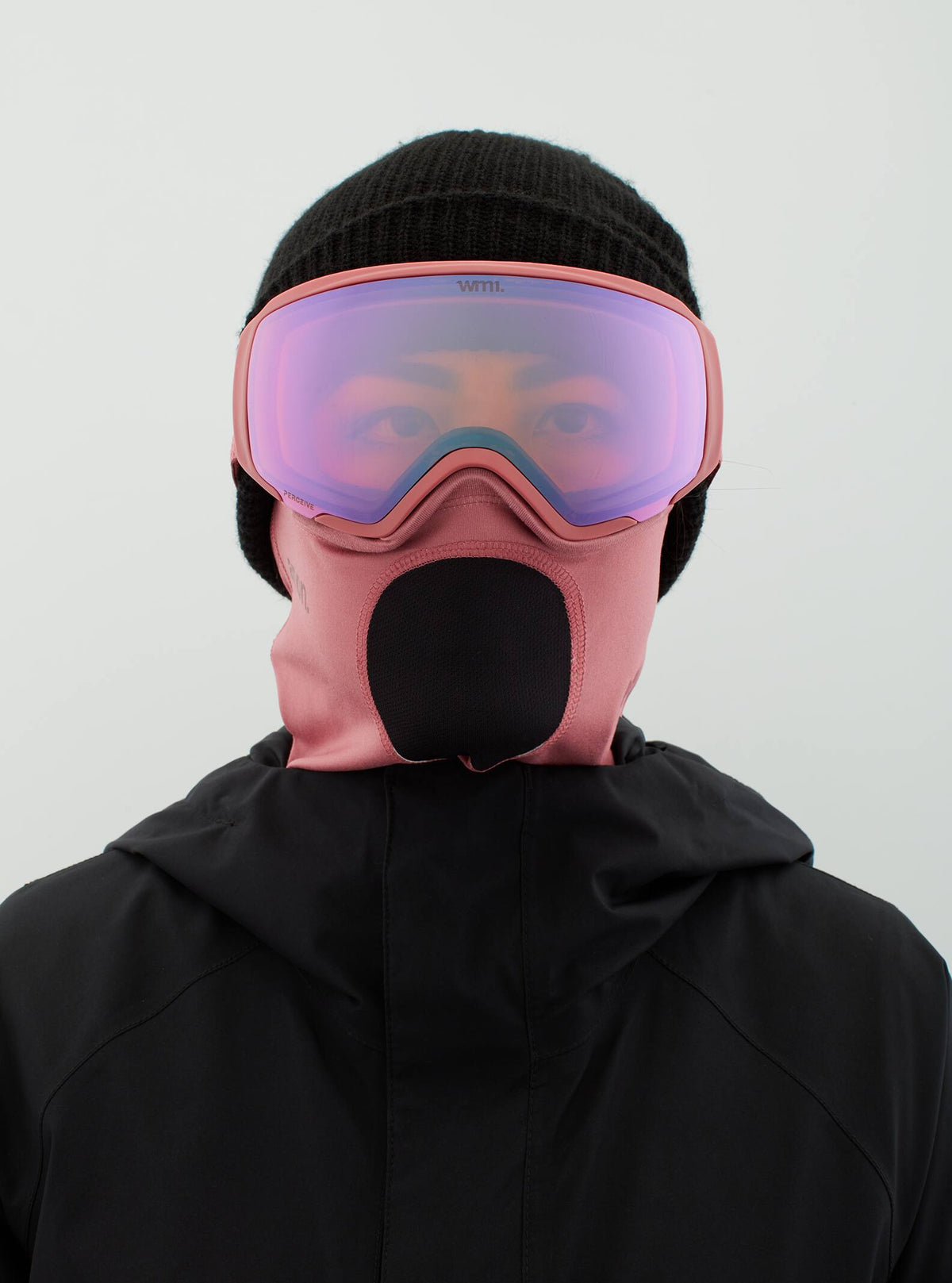Anon Anon WM1 Goggles + Bonus Lens + MFI® Face Mask - Low Bridge Fit Frame: blush, lens: perceive cloudy pink (53% / s1), spare lens: perceive variable blue (21% / s2)