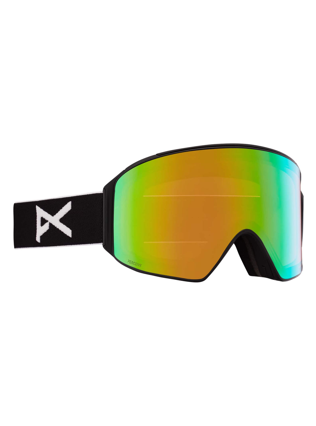 Anon Anon M4 Goggles Cylindrical + Bonus Lens + MFI® Face Mask - Low Bridge Fit Frame: black, lens: perceive variable green (22% / s2), spare lens: perceive cloudy pink (53% / s1)