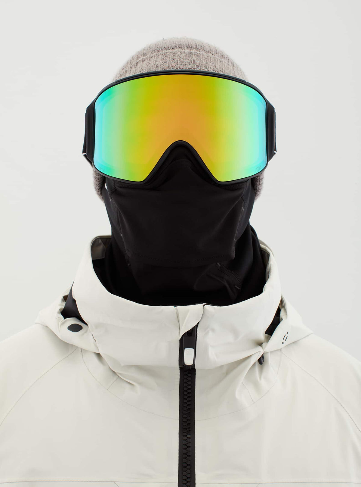 Anon Anon M4 Goggles Cylindrical + Bonus Lens + MFI® Face Mask - Low Bridge Fit Frame: black, lens: perceive variable green (22% / s2), spare lens: perceive cloudy pink (53% / s1)