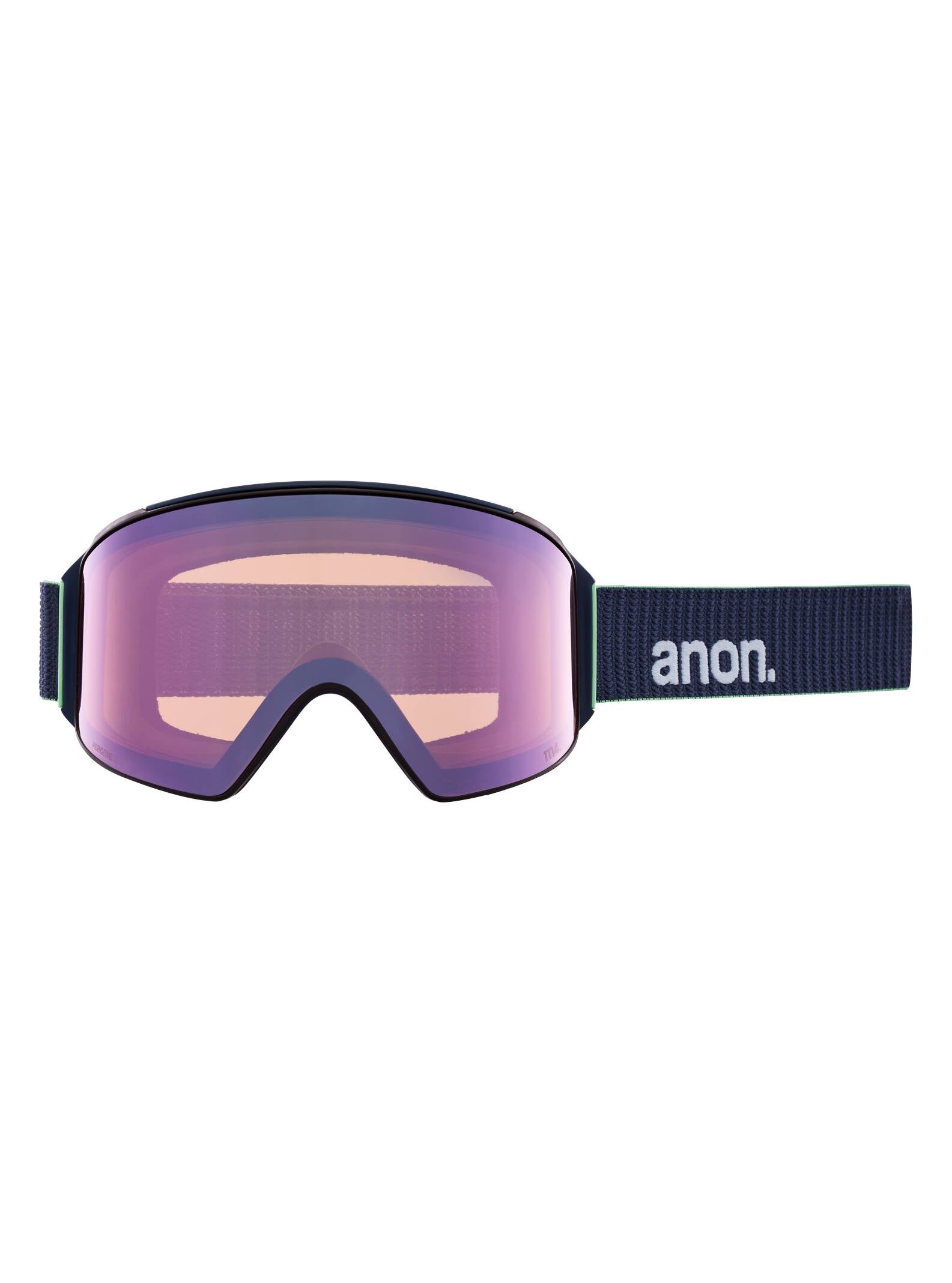 Anon Anon M4 Goggles Cylindrical + Bonus Lens + MFI® Face Mask - Low Bridge Fit Frame: navy, lens: perceive variable blue (21% / s2), spare lens: perceive cloudy pink (53% / s1)