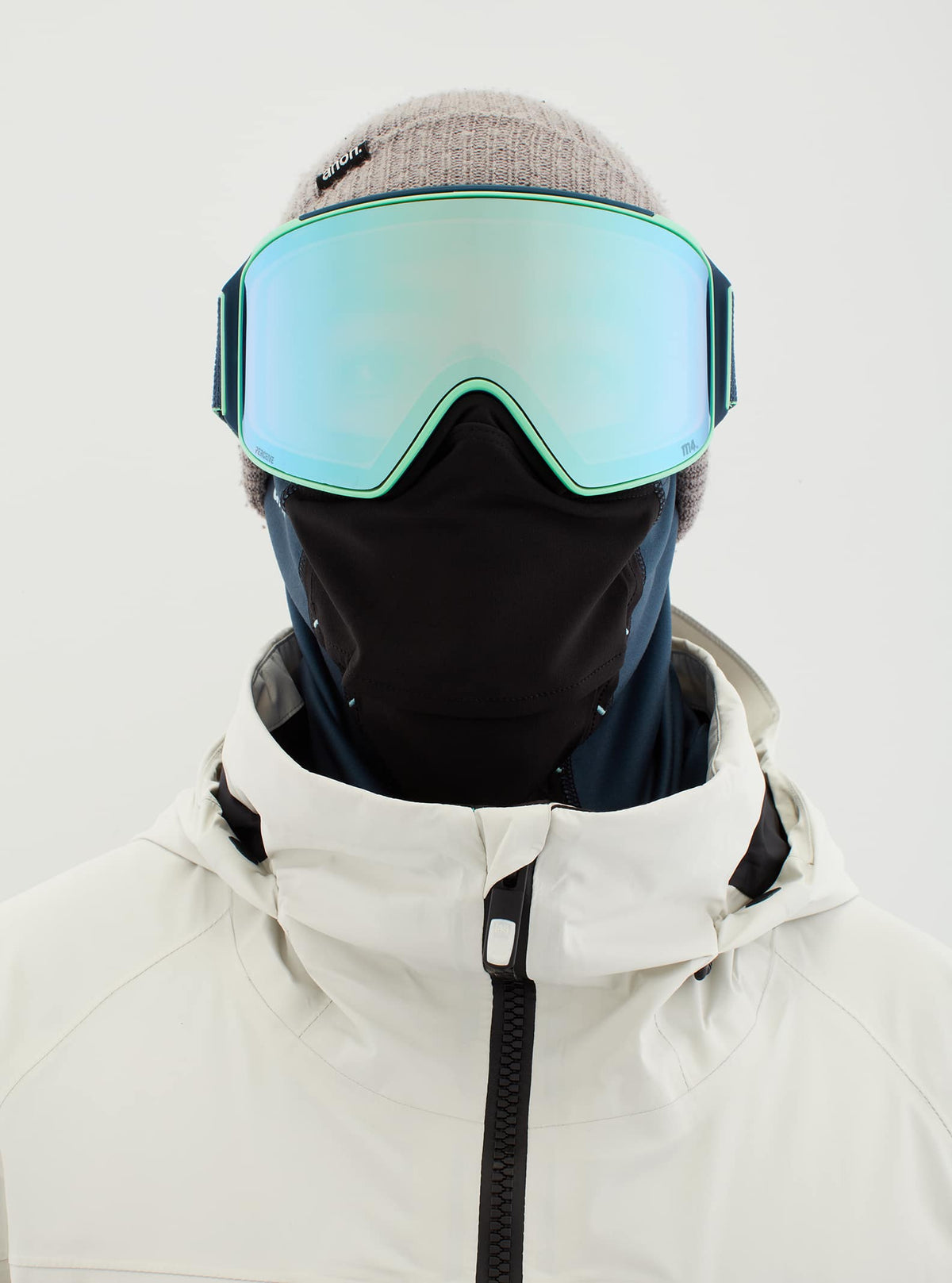 Anon Anon M4 Goggles Cylindrical + Bonus Lens + MFI® Face Mask - Low Bridge Fit Frame: navy, lens: perceive variable blue (21% / s2), spare lens: perceive cloudy pink (53% / s1)