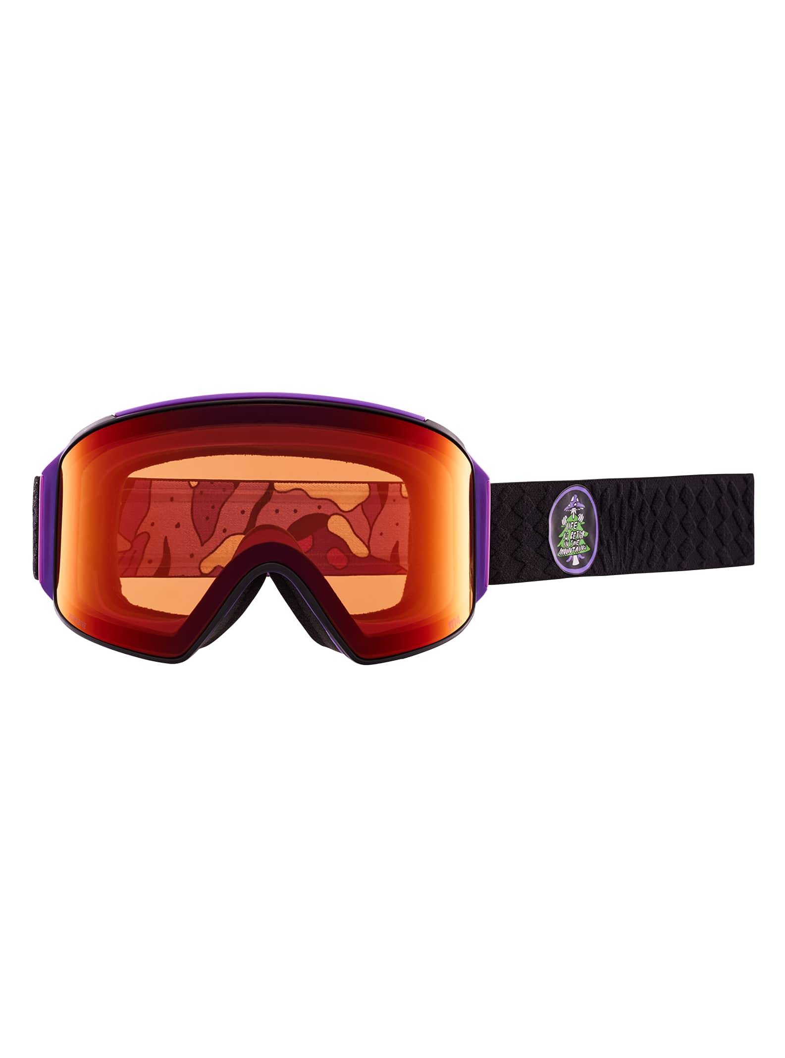 Anon Anon M4 Goggles Cylindrical + Bonus Lens + MFI® Face Mask - Low Bridge Fit Frame: mendez, lens: perceive sunny red (14% / s3), spare lens: perceive cloudy burst (59% / s1)