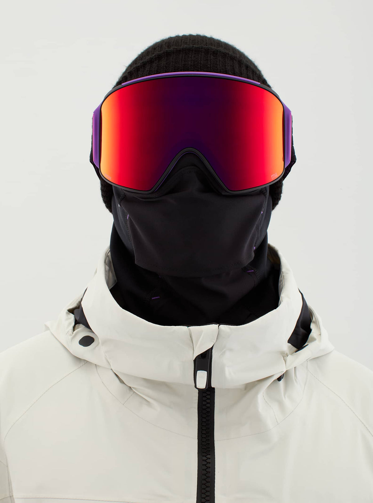 Anon Anon M4 Goggles Cylindrical + Bonus Lens + MFI® Face Mask - Low Bridge Fit Frame: mendez, lens: perceive sunny red (14% / s3), spare lens: perceive cloudy burst (59% / s1)